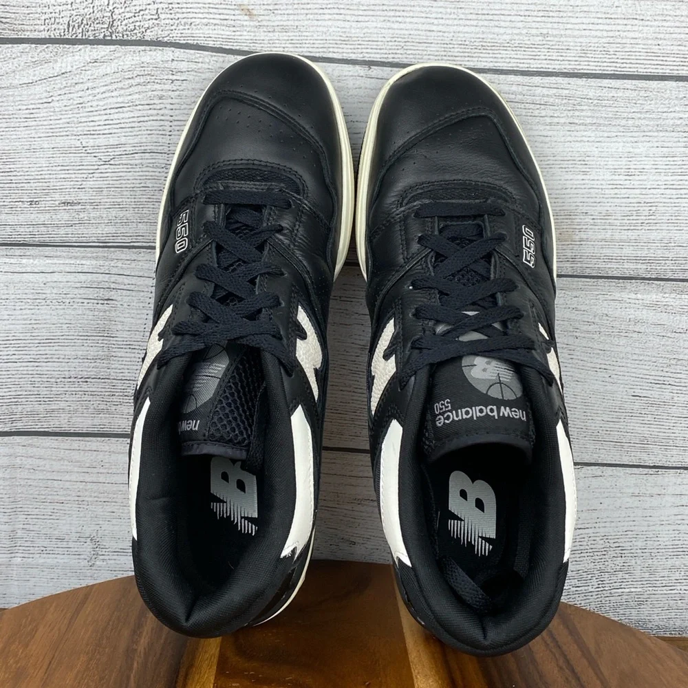 New Balance 550 Panda Black Sea Salt Sneaker BB550LBW Men’s Shoe Size 10.5